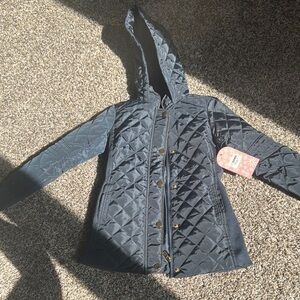 Kids Quilted Hooded Jacket